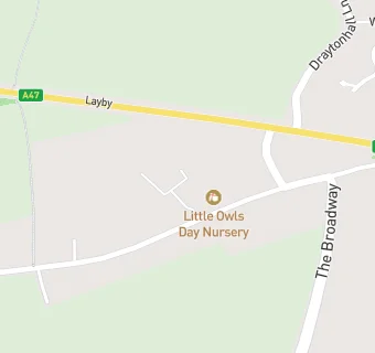 map for Little Owls Day Nursery (Scarning Ltd)