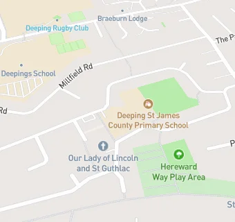 map for Deeping St James Community Primary School