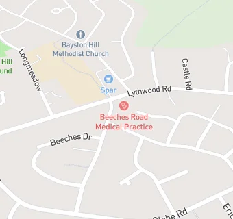 map for The Beeches Medical Practice