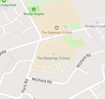 map for The Deepings School