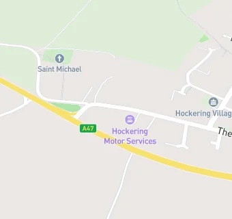 map for Hockering Shop