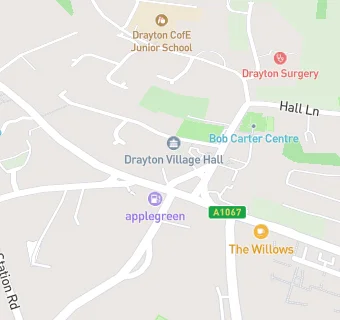map for Red Lion (Drayton, Norwich)