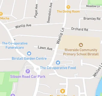 map for Birstall Methodist Church Hall