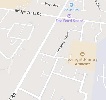 map for Springhill Middle School