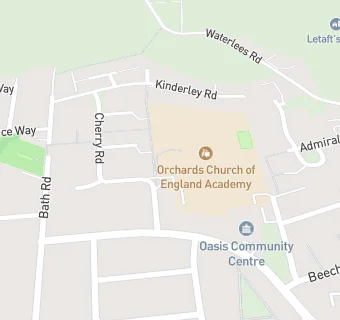 map for Orchards Church of England Academy