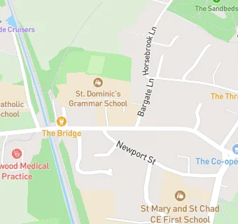 map for St Dominic's Grammar School