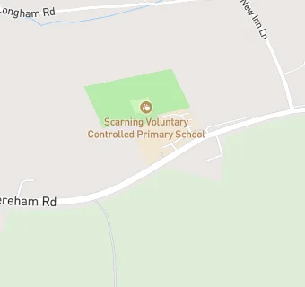 map for Scarning Voluntary Controlled Primary School