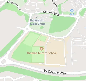 map for Thomas Telford School