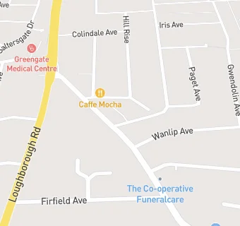 map for The Cafe on the Corner