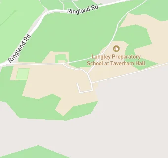 map for Langley Preparatory School At Taverham Hall