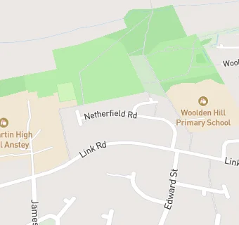 map for Woolden Hill Primary School