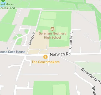 map for Dereham Neatherd High School (Canteen)