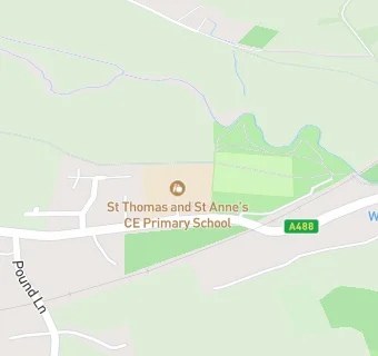 map for St Thomas and St Anne CofE Primary School