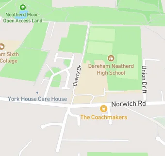 map for Dereham Neatherd High School