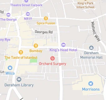 map for Orchard Surgery