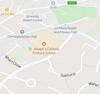 map for St Joseph's Catholic Primary School