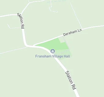 map for Fransham Village Hall