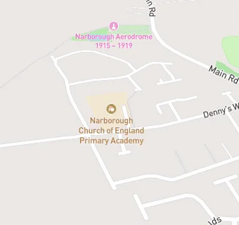 map for Narborough Church of England Voluntary Controlled Primary School