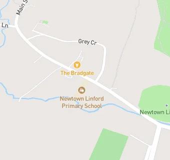 map for Newtown Linford Primary School