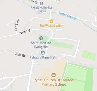 map for Ryhall Village Hall