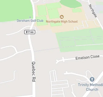 map for Dorrington House (Dereham)