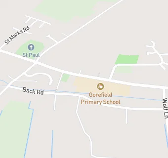 map for Gorefield Primary School