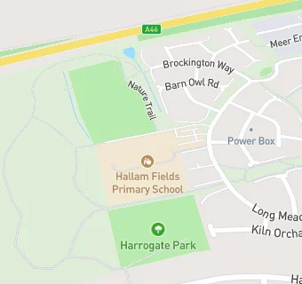 map for Hallam Fields, Birstall