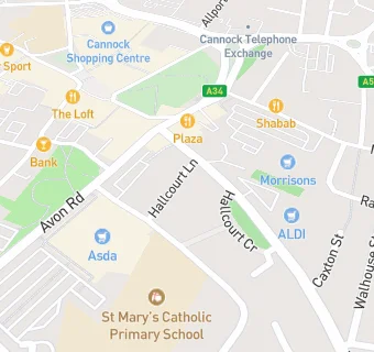 map for St. Mary's Social Club and Community Centre