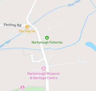 map for Narborough Surgery