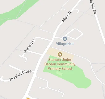 map for Stanton Under Bardon Community Primary School