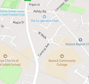 map for Ibstock Community College