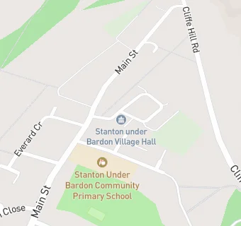 map for Stanton Under Bardon Village Hall