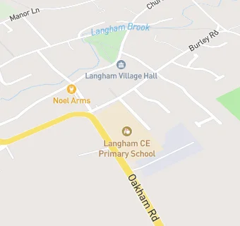 map for Langham CofE (Controlled) Primary School