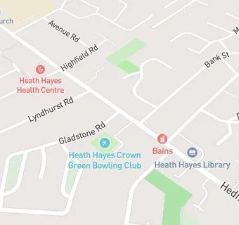 map for Heath Hayes Post Office