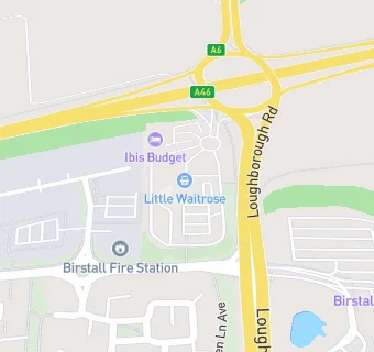 map for Ibis Budget Leicester