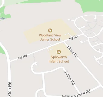 map for Spixworth Infant School