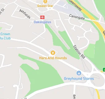 map for Hare & Hounds