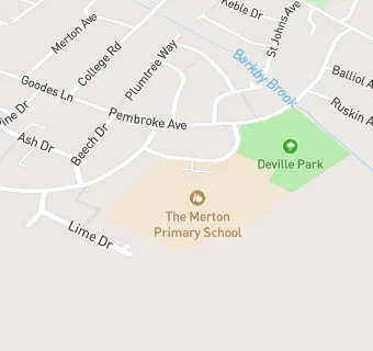 map for The Merton Primary School