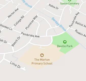 map for The Merton Primary School