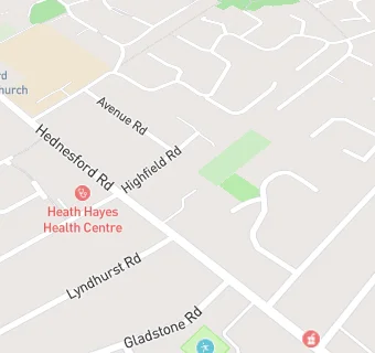 map for Heath Hayes Community Lunch Club