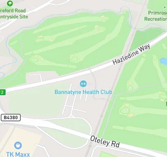 map for Bannatyne Health Club