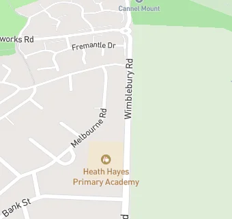 map for Heath Hayes Early Learners -Heath Hayes Primary School