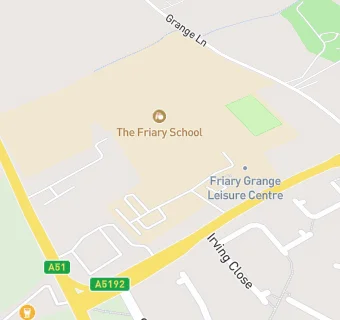 map for The Friary School