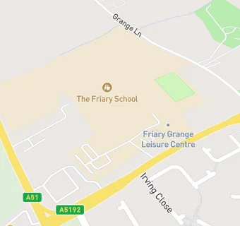 map for The Friary School