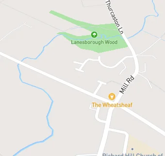 map for Wheatsheaf Inn at Thurcaston