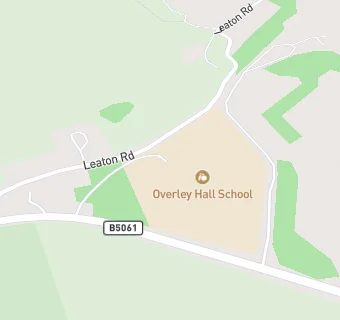 map for Overley Hall School