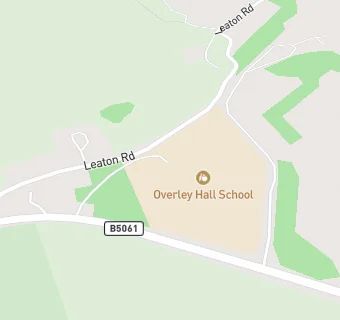 map for The Woodlands At Overley Hall School