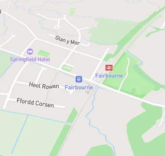 map for Fairbourne Railway Station Cafe