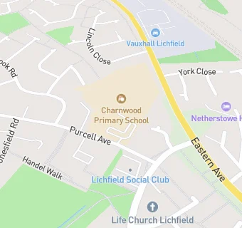 map for Lichfield Educational Assessment Centre