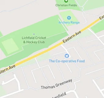 map for The Langton Medical Group (Lichfield)